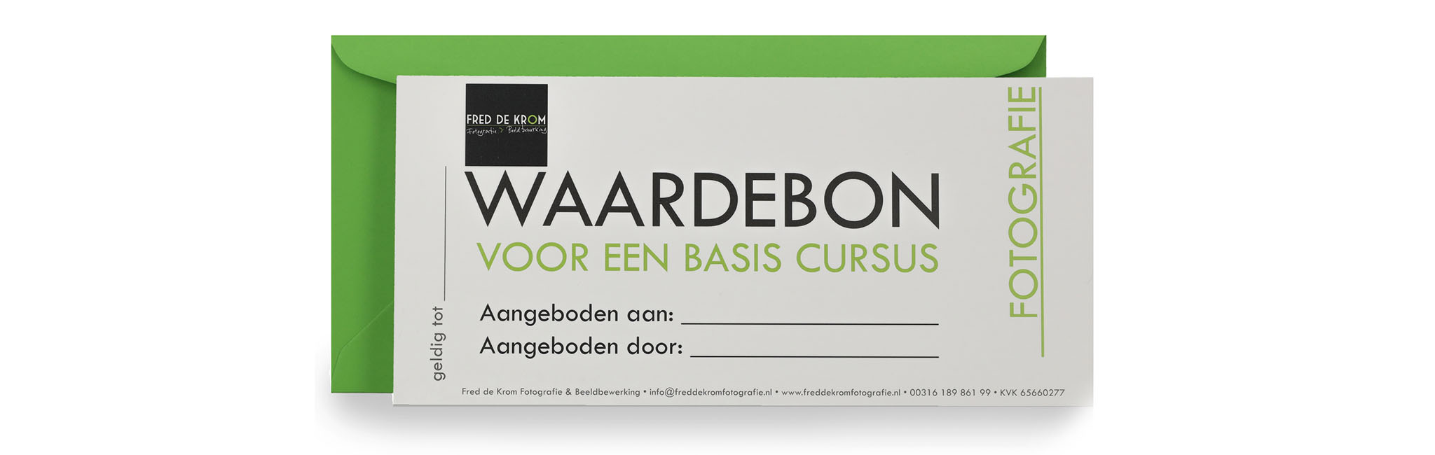 waardebon voor fotografie cursus in Eindhoven, cadeaubon, tegoedbon